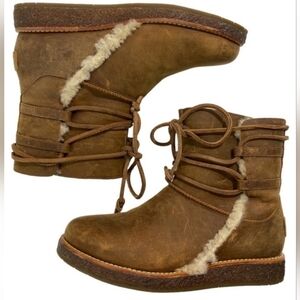 NWOT UGG Australia Women's Luisa Water Resistant Leather Boots 1012545 Size 6